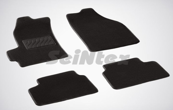 Коврики текстильн. Chevrolet Spark I 2005-2010г. /компл.5шт./осн.резин./  LUX