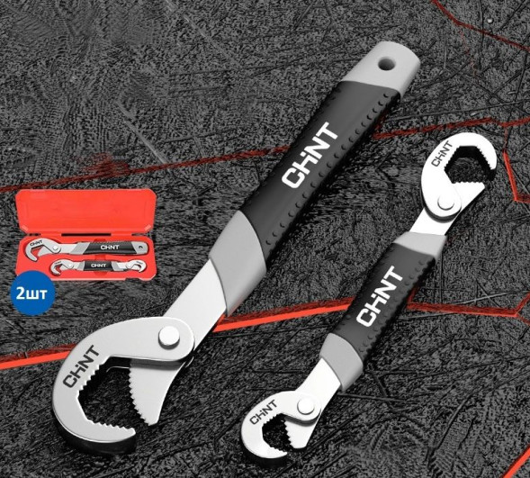 Набор универсальных трехсторонних ключей с зубцами 6-32мм в кейсе