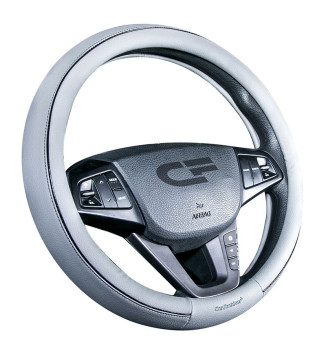 Оплетка на руль   CF  TILTAN - М, Серый/Чёрный