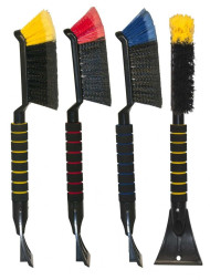 Щётка + скребок  для удал. снега и льда "Black&amp;Blue" поролоновая ручка, цветная (BB1003) (48см)