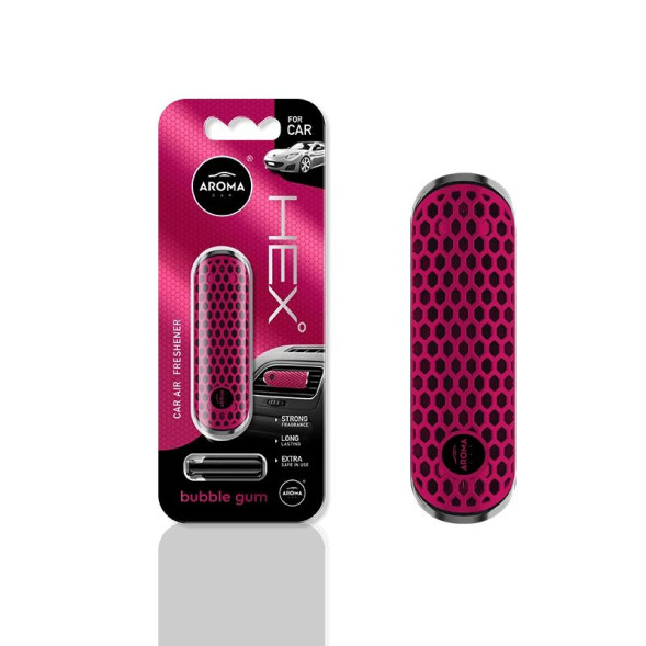 Осв.воздуха  AROMA CAR  HEX Polymer Clips &quot;Bubble Gum&quot;  (на дефлектор)