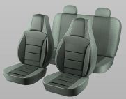 АВТОЧЕХЛЫ   Chevrolet  Aveo I SD 2003-2011г.  &quot;PILOT&quot;  ECO жаккард серый