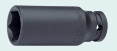 Инструмент HANS. Головка ударн глубокая 1"DR 6-гран.24мм (L-80mm)