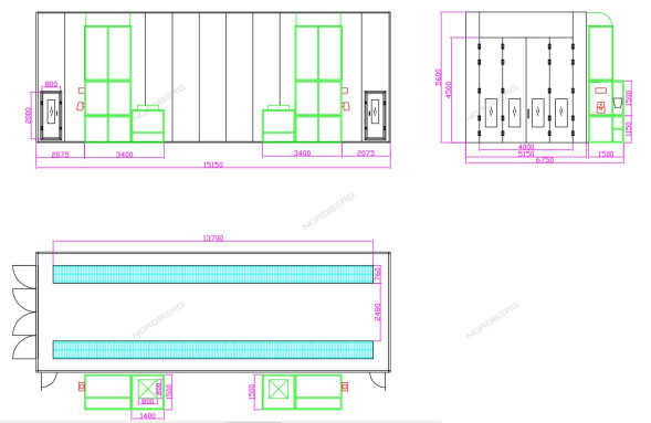 Окрасочно сушильная камера NORDBERG INDUSTRIAL