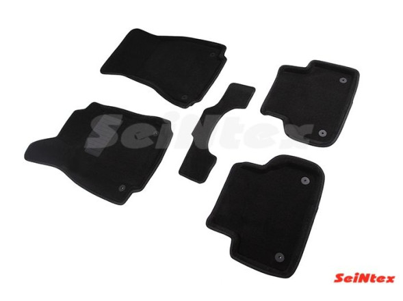 Коврики  Audi A-4 (B9) с 2015г- /компл.5шт./осн.резин./  3D