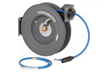 Гибридный воздушный шланг NORDBERG HR0820RPVC на стальной катушке (8х12 мм, 20 м)