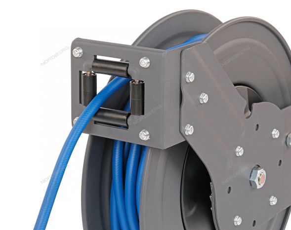 Гибридный воздушный шланг NORDBERG HR0820RPVC на стальной катушке (8х12 мм, 20 м)