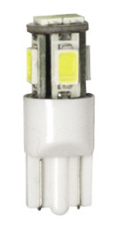 Маяк Cвет-од 12V  T10  6 SMD  (5630)   W2.1x9.5D    WHITE  (упак.10шт.)