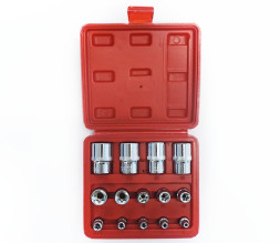 DC Набор торцевых головок TORX (1/2, 3/8, 1/4) в кейсе 14шт.
