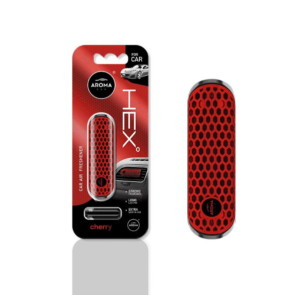 Осв.воздуха  AROMA CAR  HEX Polymer Clips &quot;Cherry&quot;  (на дефлектор)