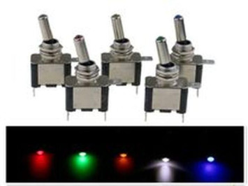 Тумблер 12V 20A (3c) ON-OFF однополюсный LED синий