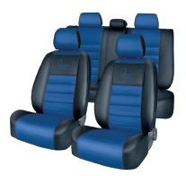 АВТОЧЕХЛЫ  Экокожа тип R  Ford Focus III Ambient, Ambient Plus,Trend,SYNC с 2011г- черный-синий