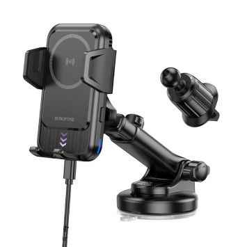 Держатель телефона  Borofone на длинной жесткой ножке Magsafe (беспроводная зарядка) BH217