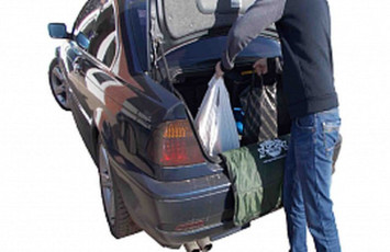 Защитный чехол на задний бампер  72х65 см  Темно-Серый