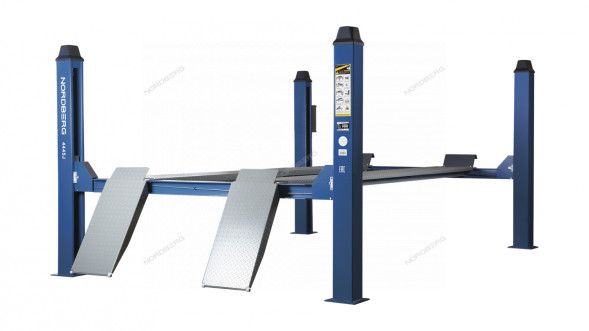 Четырехстоечный подъемник Nordberg 4445J_M для слесарных работ (механические стопора)