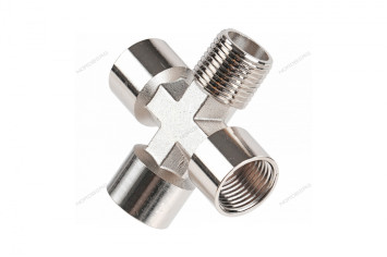 Резьбовой переходник крест (FFFМ - 1/2&quot;)