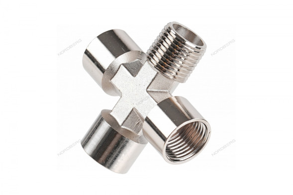 Резьбовой переходник крест (FFFМ - 1/2&quot;)