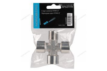 Резьбовой переходник крест (FFFМ - 1/2&quot;)