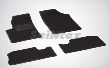 Коврики текстильн. Citroen Berlingo I 1996-2008г.  /компл.4шт./осн.резин./  LUX