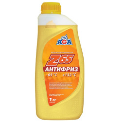 AGA 042Z Антифриз  1литр., желтый , -65С