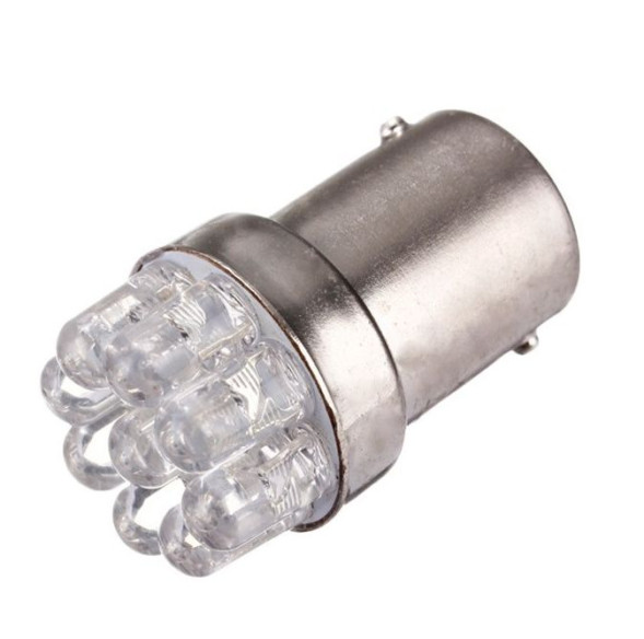 SOLAR  Свет-од  12V  T25  9 LED  21/5W   BAY15d белый