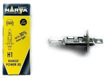 Автолампа Narva 12V   H1  55W  P14.5S  +30% RANGE POWER