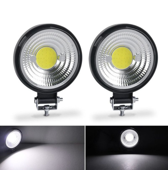 Фара Off Road   SOLAR  ближний свет   COB,   (84мм, 22мм толщина )  12V