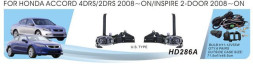 Фары доп.модель Honda Accord/2008/HD-286А/USA TYPE/эл.проводка