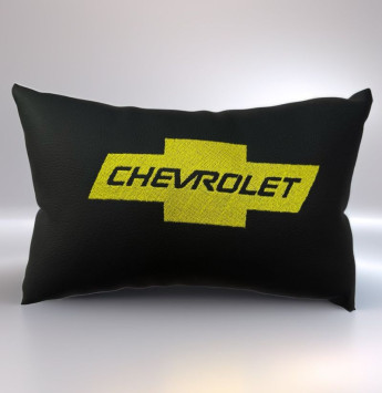 Подголовник-подушка с маркой авто  CHEVROLET  (комплект 2шт)