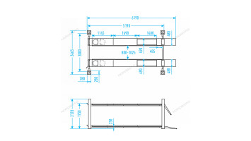 Четырехстоечный подъемник Nordberg 4450_M для сход-развала (механические стопора)