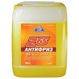 AGA 044Z Антифриз 10литр., желтый , -65С