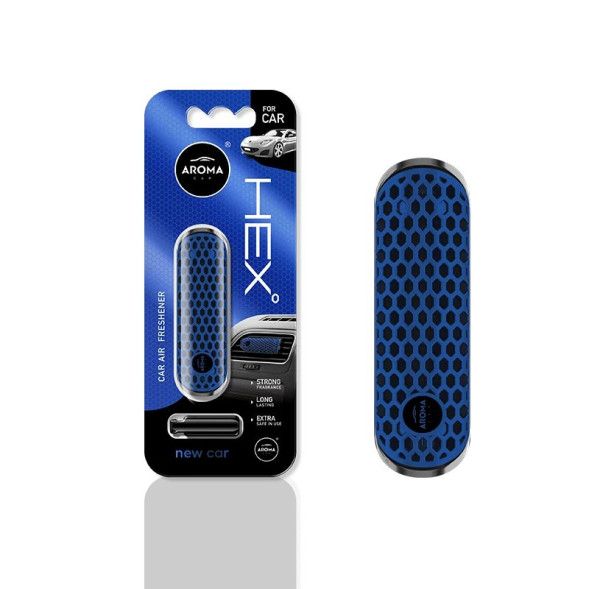 Осв.воздуха  AROMA CAR  HEX Polymer Clips &quot;New Car&quot;  (на дефлектор)