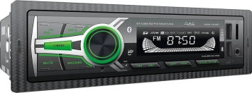 Автомагн.  AURA AMH-101BT Black/Green USB/SD ресивер , 4х51 Вт