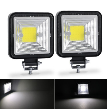 Фара Off Road SOLAR ближний свет COB, (85х85мм, 20мм толщина ) 12V