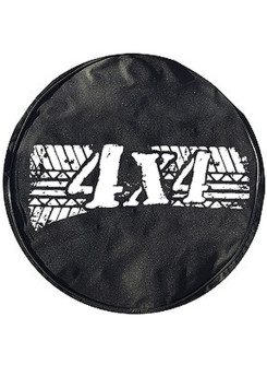 Чехол на запаску «4Х4»  Чёрный, R-15 (узкий)