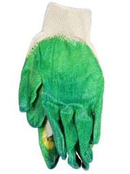 Перчатки х/б  с двойной обливкой, латекс  2шт.