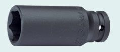 Инструмент HANS. Головка ударн глубокая 1&quot;DR 6-гран.41мм  (L-80mm)
