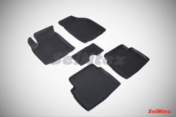 Коврики резиновые   Chevrolet Aveo 2003-2011г.  БОРТ