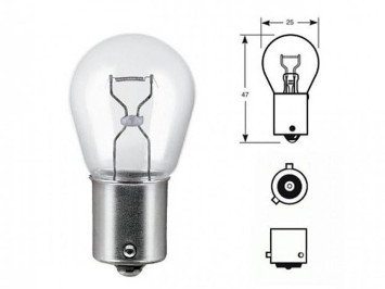 Лампа МАЯК 12V     А 12-21  P21W  BAU15s смещ. цок.(10)