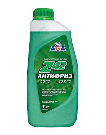 AGA 048Z Антифриз  1литр., зеленый , -42С