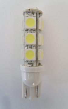 Маяк Cвет-од 12V  T10 13 SMD  10W   W2.1x9.5d    WHITE  (уп.10шт)
