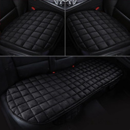 Комплект Накидок  Carlife  «Velours»  Чёрный/Чёрный/Чёрный  (велюр)