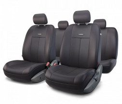 Набор чехлов Аutoprofi "TT" полный к-т "чёрн./черный" полиэстер 9 предм.