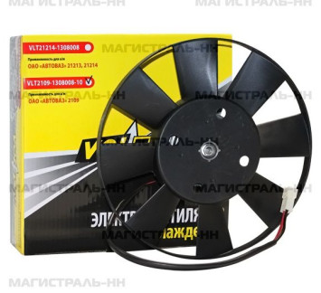 VLT Вентилятор охлаждения  ВАЗ-2109 с крыльчаткой