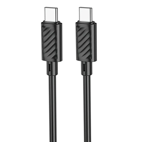 Кабель HOCO  Type-C - Type-C  (1м)  черный 60W