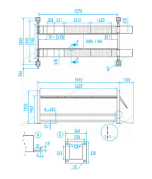 Четырехстоечный подъемник Nordberg 4465 для сход-развала
