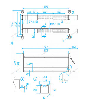 Четырехстоечный подъемник Nordberg 4465 для сход-развала