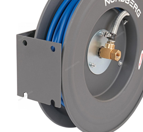 Гибридный воздушный шланг NORDBERG HR1215RPVC на стальной катушке (12х18 мм, 15 м)