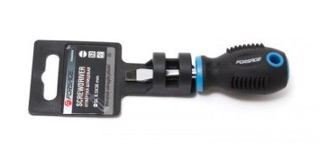 FORSAGE. Отвертка шлицевая магнитная 6.5х  30мм на пластиковом держателе