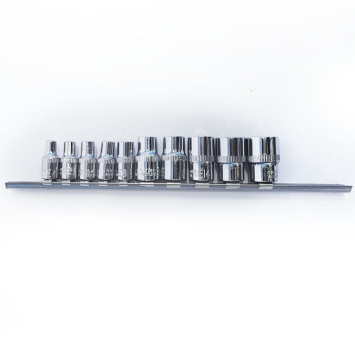 DC Набор торцевых головок TORX с битами (металлический холдер) 3/8&quot; 9 предметов